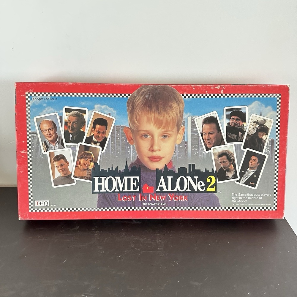 Vintage 1992 Home Alone 2 Lost in New York Board Game THQ Complete
